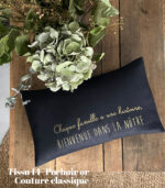 Coussin "Chaque famille a une histoire, bienvenue dans la nôtre…" – Image 8
