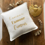 Coussin "L'amour l'amour l'amour"